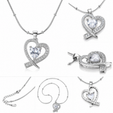 گردنبند قلب عشق بینهایت – Heart Infinity Necklace